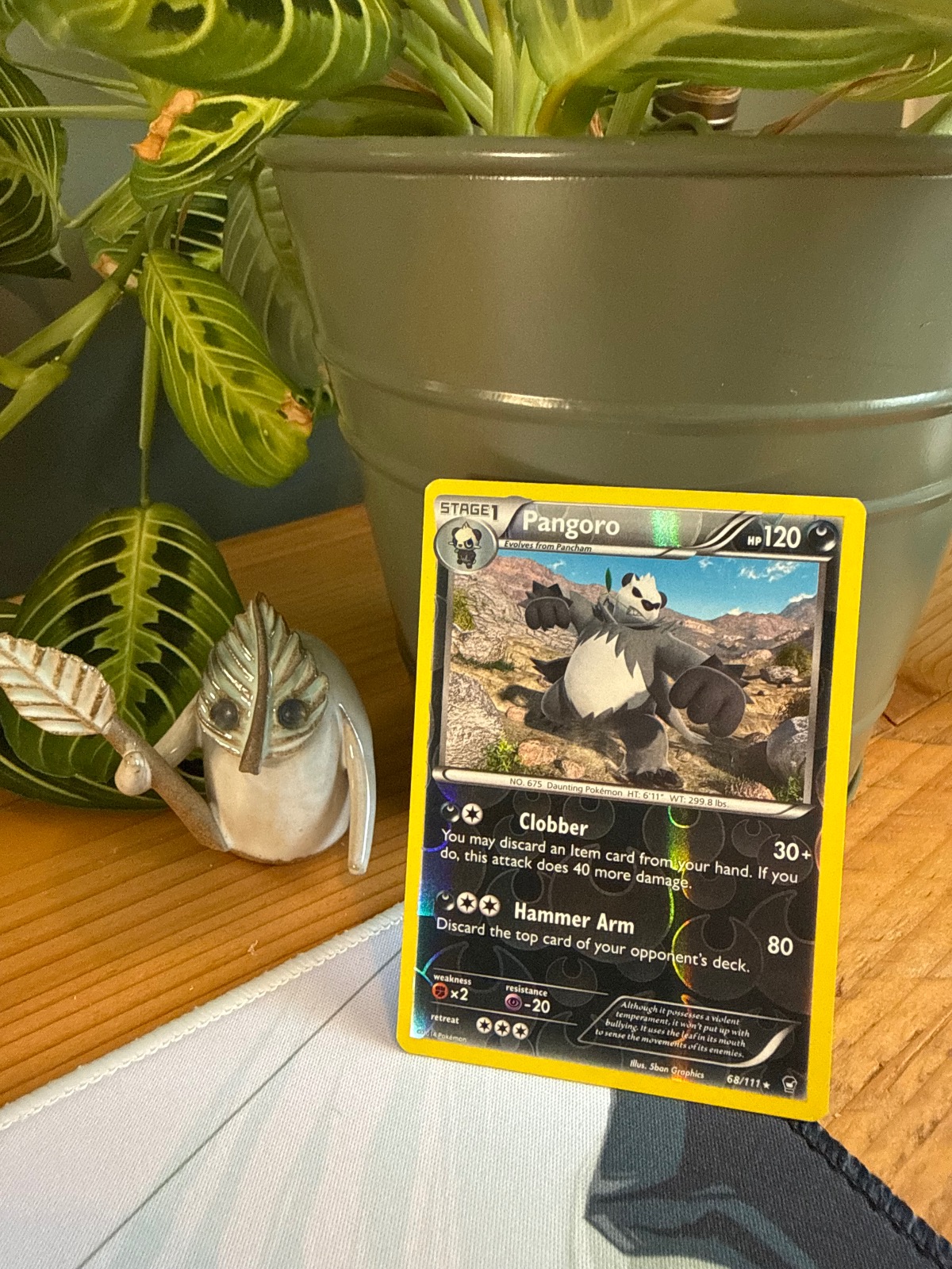 Pangoro 68/111 Rare Furious Fists Pokemon Reverse Holo NM