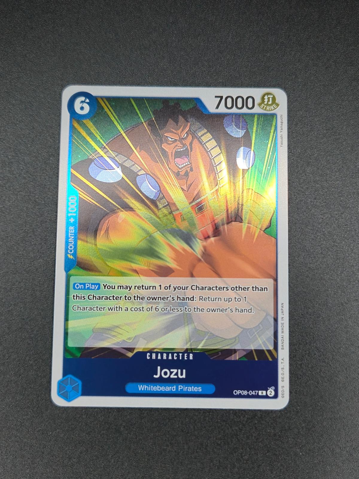Jozu OP08-047 Rare Two Legends One Piece Foil Near Mint