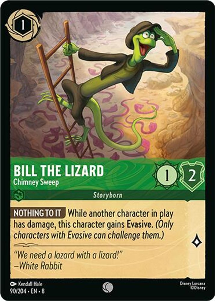 Bill the Lizard – Chimney Sweep 90/204 Common Reign of Jafar Lorcana Near Mint