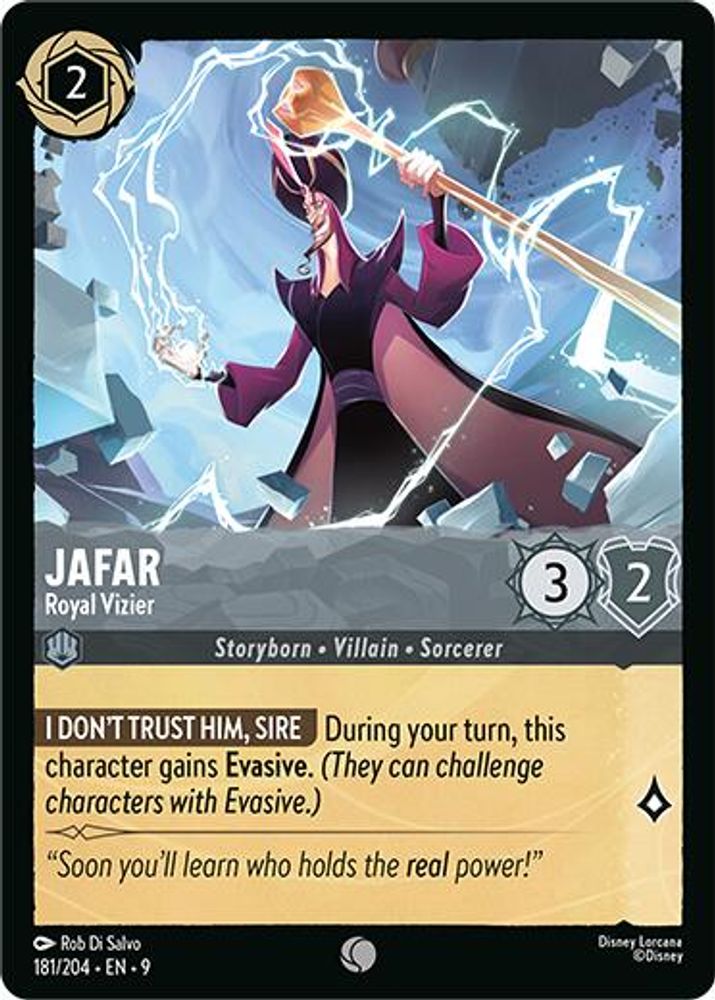 Jafar – Royal Vizier 181/204 Common Fabled Lorcana Near Mint
